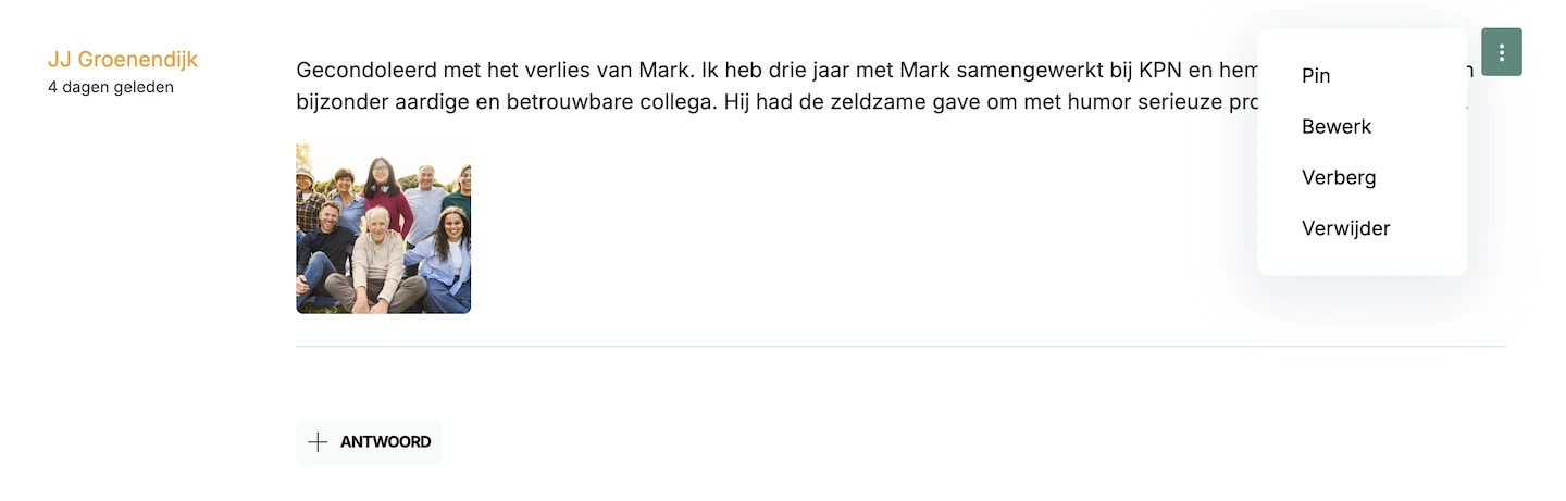 online gedenkpagina